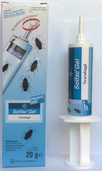 Solfac gel scarafaggi